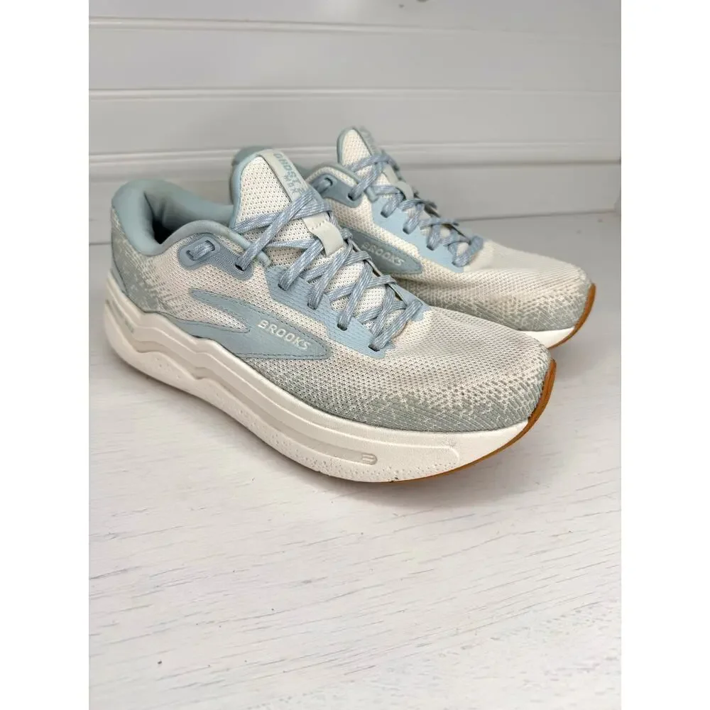 Brooks Ghost Max 2 Womens 8.5 B Coconut Milk Winter Sky Running Shoes 120420